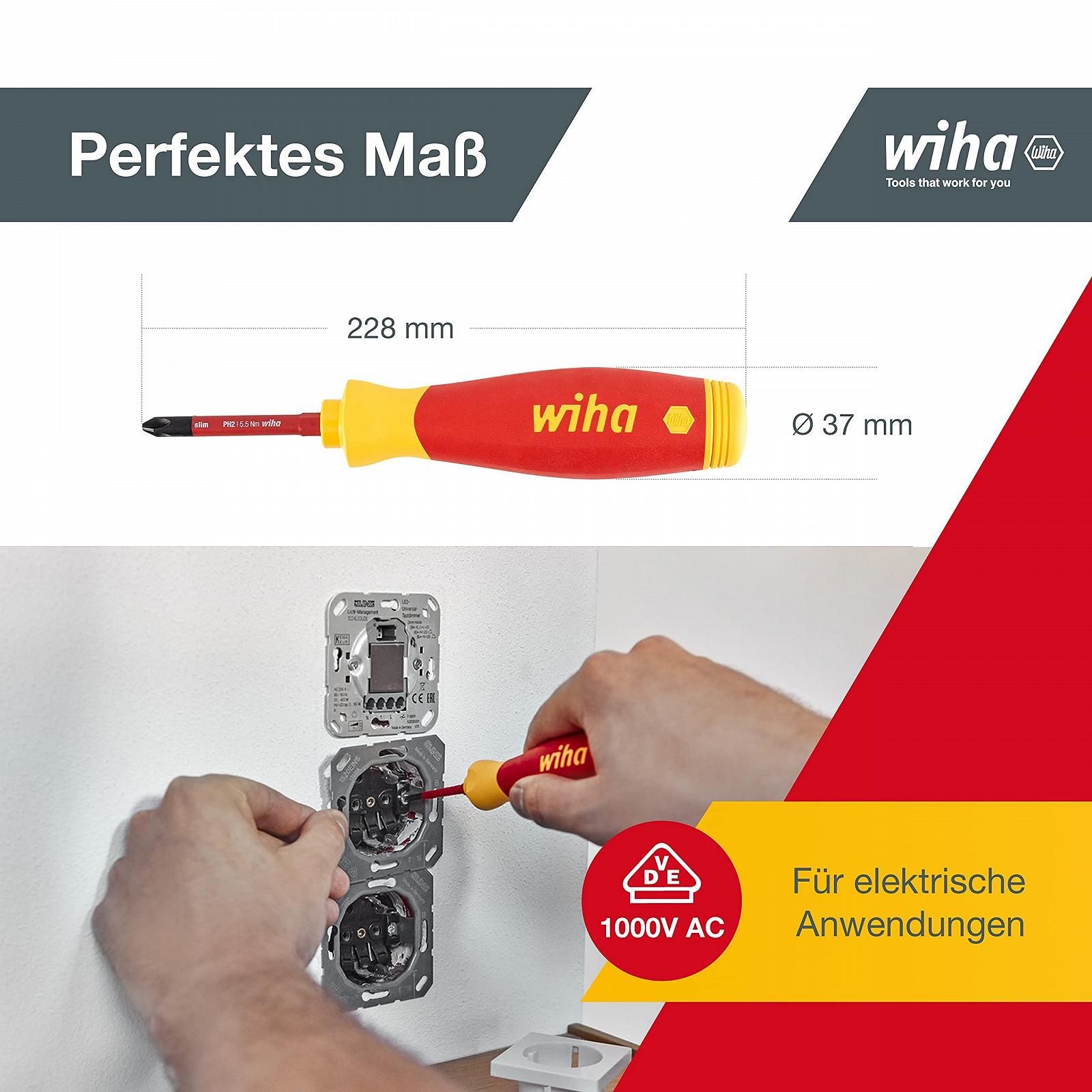 Набір викруток Wiha Screwdriver Set Mixed PocketMax Electric 4-штучний набір бітів з магазином бітів Slim Bits з відкривачкою для пляшок, фото №5
