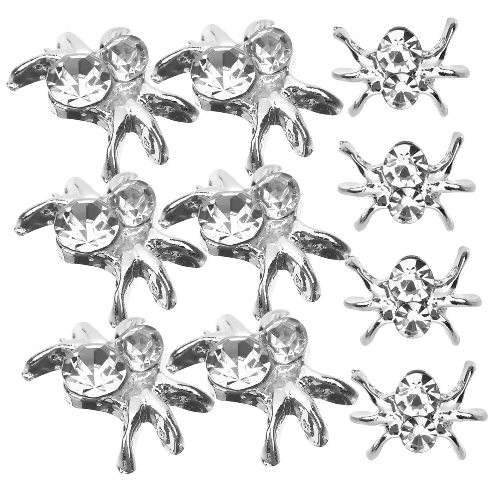 Набір прикрас для нігтів Healeved 120 шт. Срібні намистини, фото №6 Набір прикрас для нігтів Healeved 120 шт. Срібні намистини, фото №6