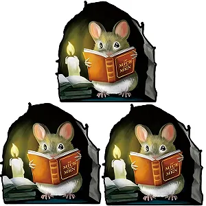 Купити Наклейка на стіну 3D Mouse Hole 10,5 x 10,5 см 3 шт - Фото 1 Наклейка на стіну 3D Mouse Hole 10,5 x 10,5 см 3 шт - Фото 1