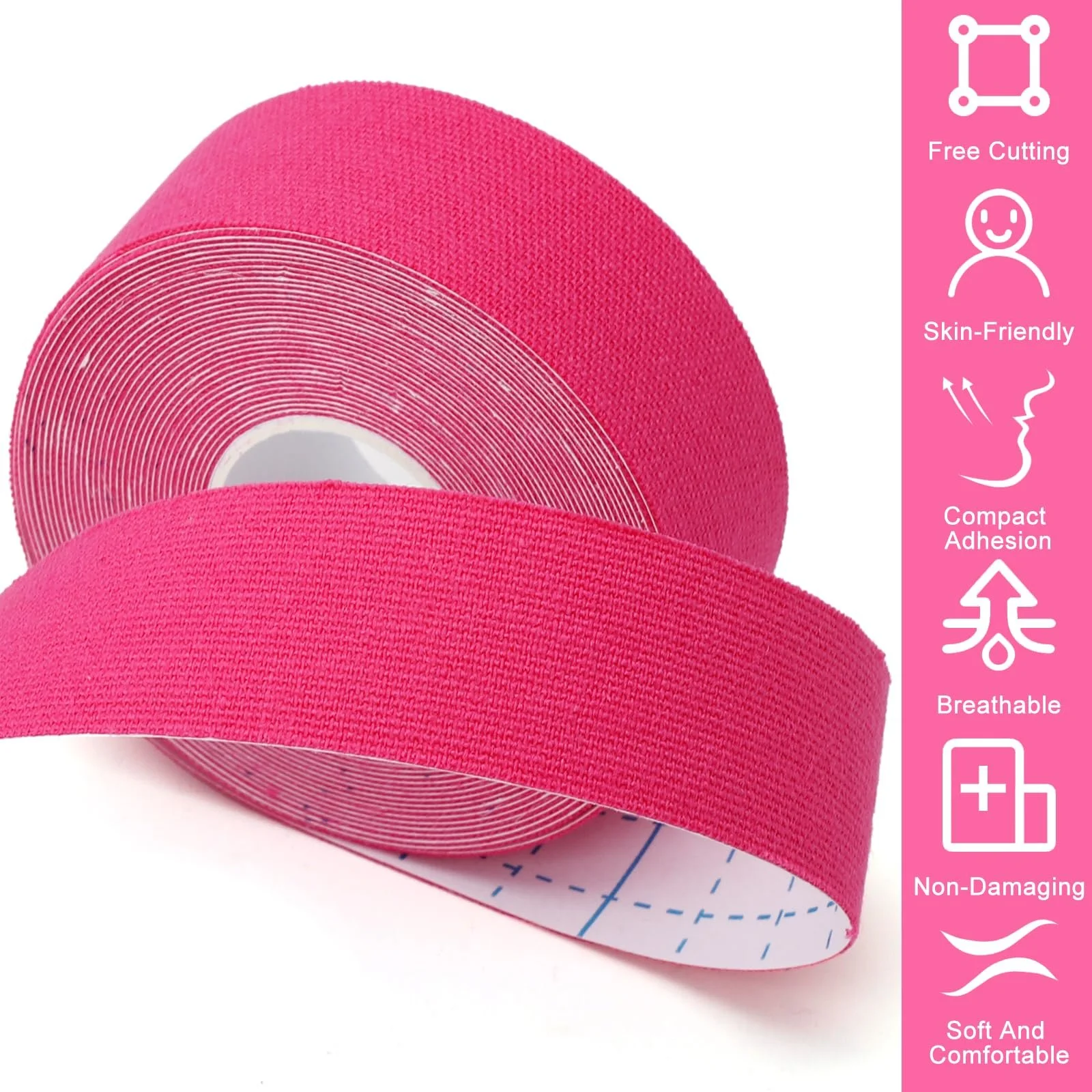 Лента для лица HENGBIRD, 2,5 см x 5 м, телесный, оранжевый, розовый, голубой, 4 шт., фото №4