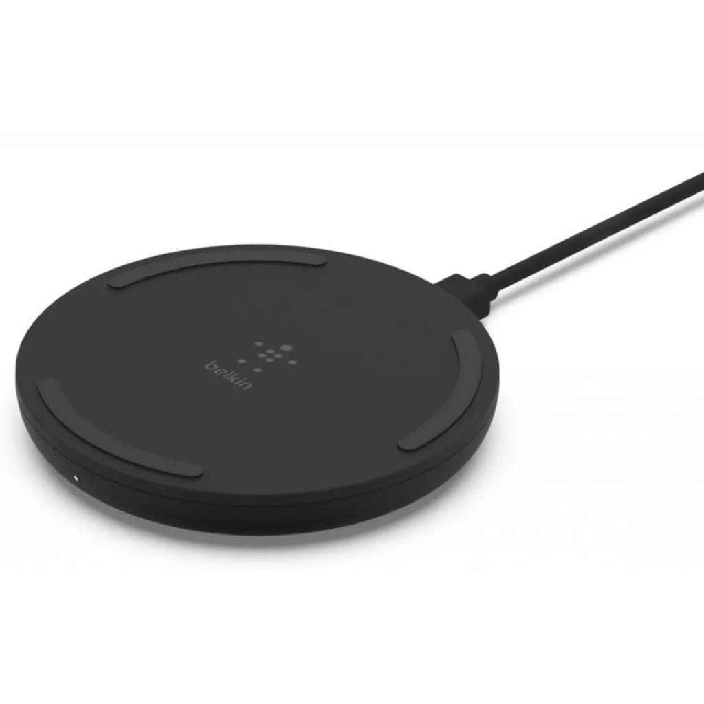 Зарядное устройство Belkin Pad Wireless Charging Qi, 10W, no PSU, black (WIA001BTBK), фото №1
