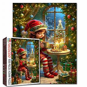 Пазл Christmas Elf Little Fairy 1000 деталей 70 x 50 см - Фото 1