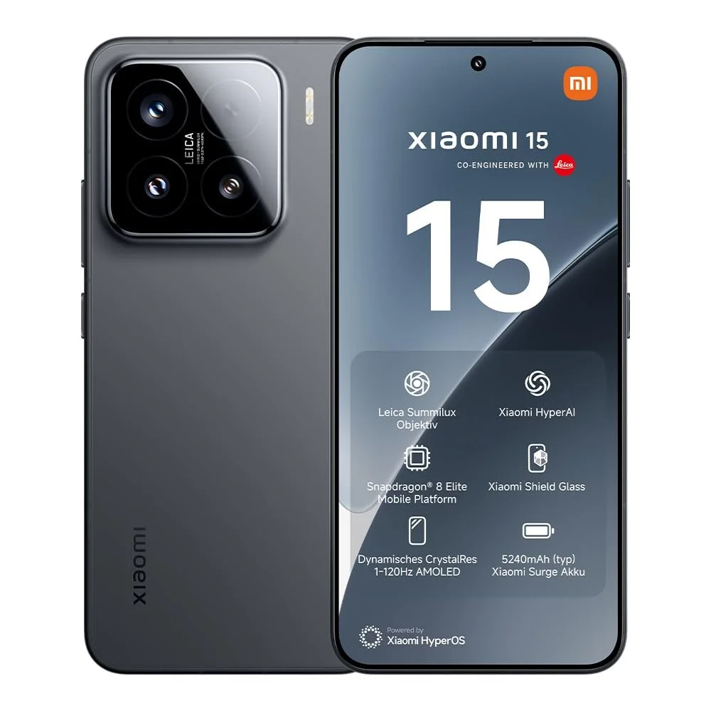 Смартфон Xiaomi 15 12 + 512 GB 50MP Leica 120Hz WQHD+ AMOLED Snapdragon 8 Elite 5240 мАг 90 Вт Dual SIM Black, фото №1 Смартфон Xiaomi 15 12 + 512 GB 50MP Leica 120Hz WQHD+ AMOLED Snapdragon 8 Elite 5240 мАг 90 Вт Dual SIM Black, фото №1