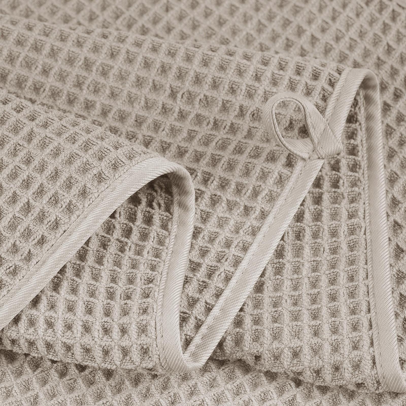 Набір рушників Polyte Waffle Texture Мікрофібра 6 шт Бежевий, фото №3
