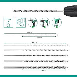 Набір свердел по дереву ENT 09246 Сріблястий ціна на synthetic.ua - Фото 1 Набір свердел по дереву ENT 09246 Сріблястий synthetic.ua - Фото 1
