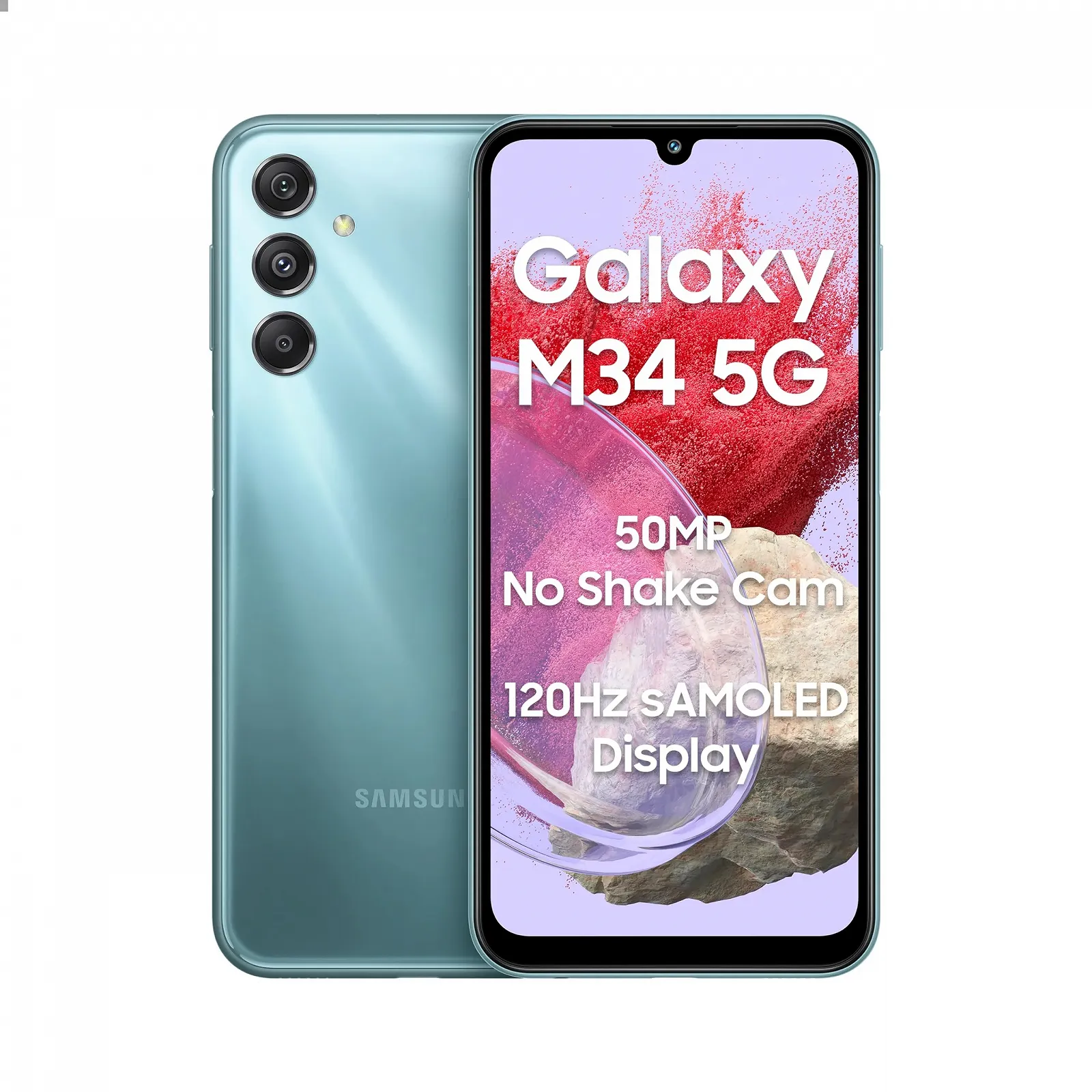 Смартфон Samsung Galaxy M M34 5G M346B1/DS Dual SIM 128 GB 6 GB Blue (поддержка Ram+ до 12 GB), фото №2