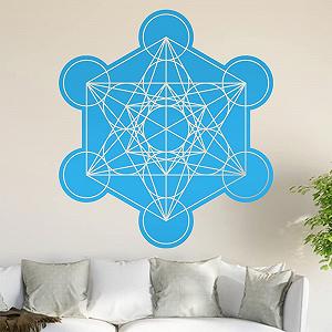 Наклейка на стену Metatron Cube 6 размеров - Фото 1