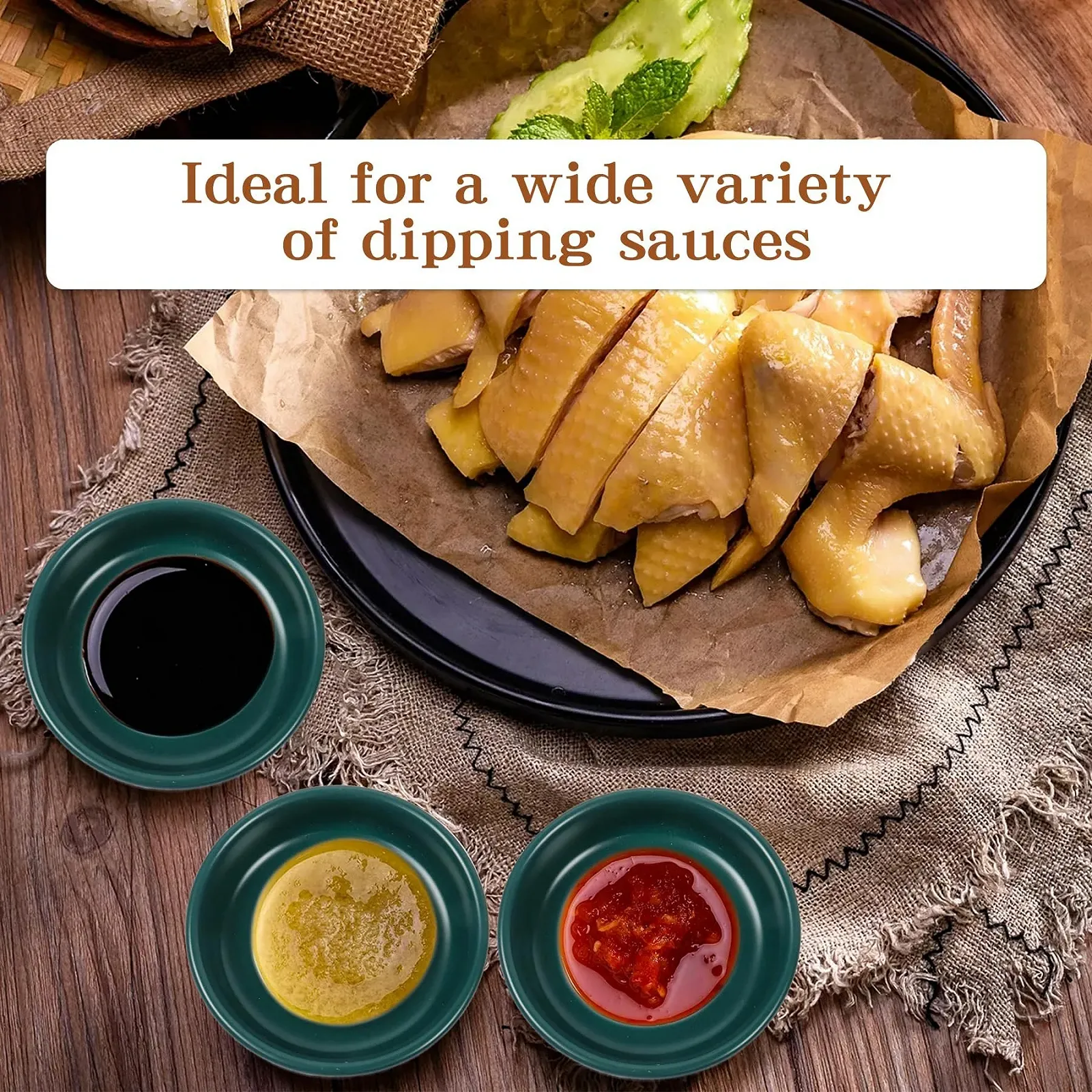 Миска Dmnnlp Керамическая матовая 9 см Темно-зеленый, 6 шт/уп, фото №5 Миска Dmnnlp Керамическая матовая 9 см Темно-зеленый, 6 шт/уп, фото №5