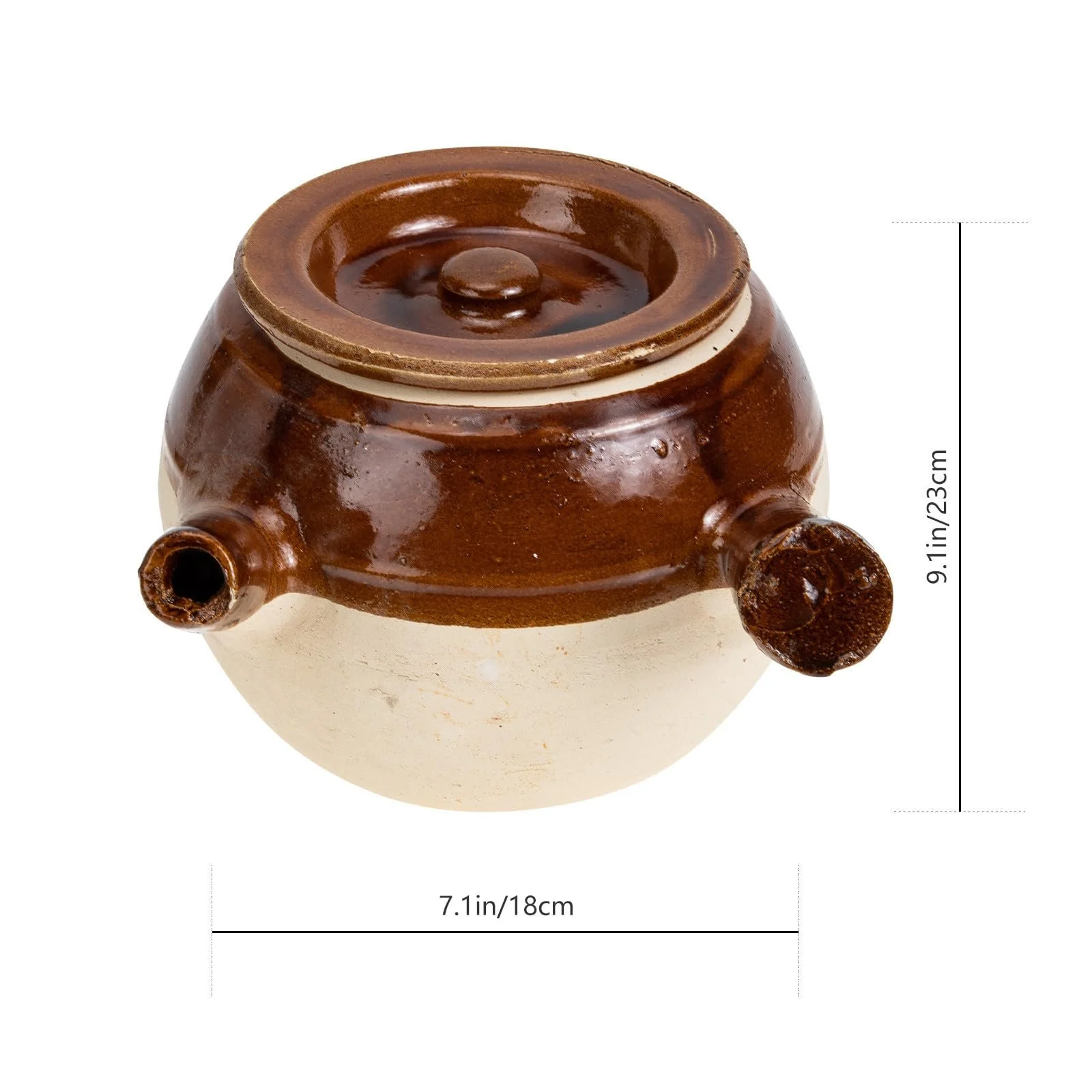 Горшок для медицины традиционный глиняный термостойкий антипригарный, фото №2