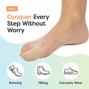 Напальчники ZenToes 5 шт. Закрытые тканевые рукава с гелевой подкладкой synthetic.ua - Фото 1