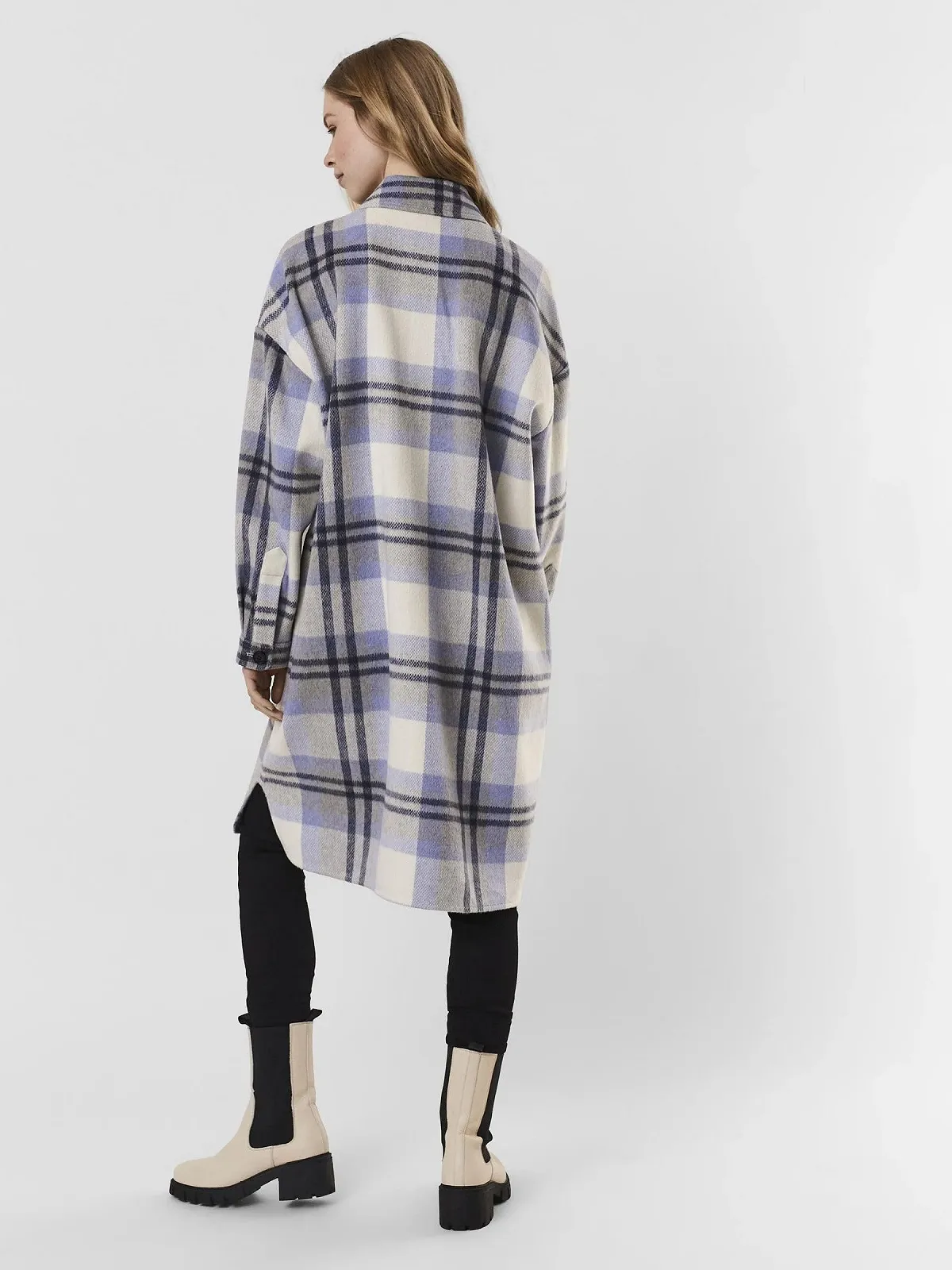 Пальто VERO MODA Vmnelly Check Noos, фото №4