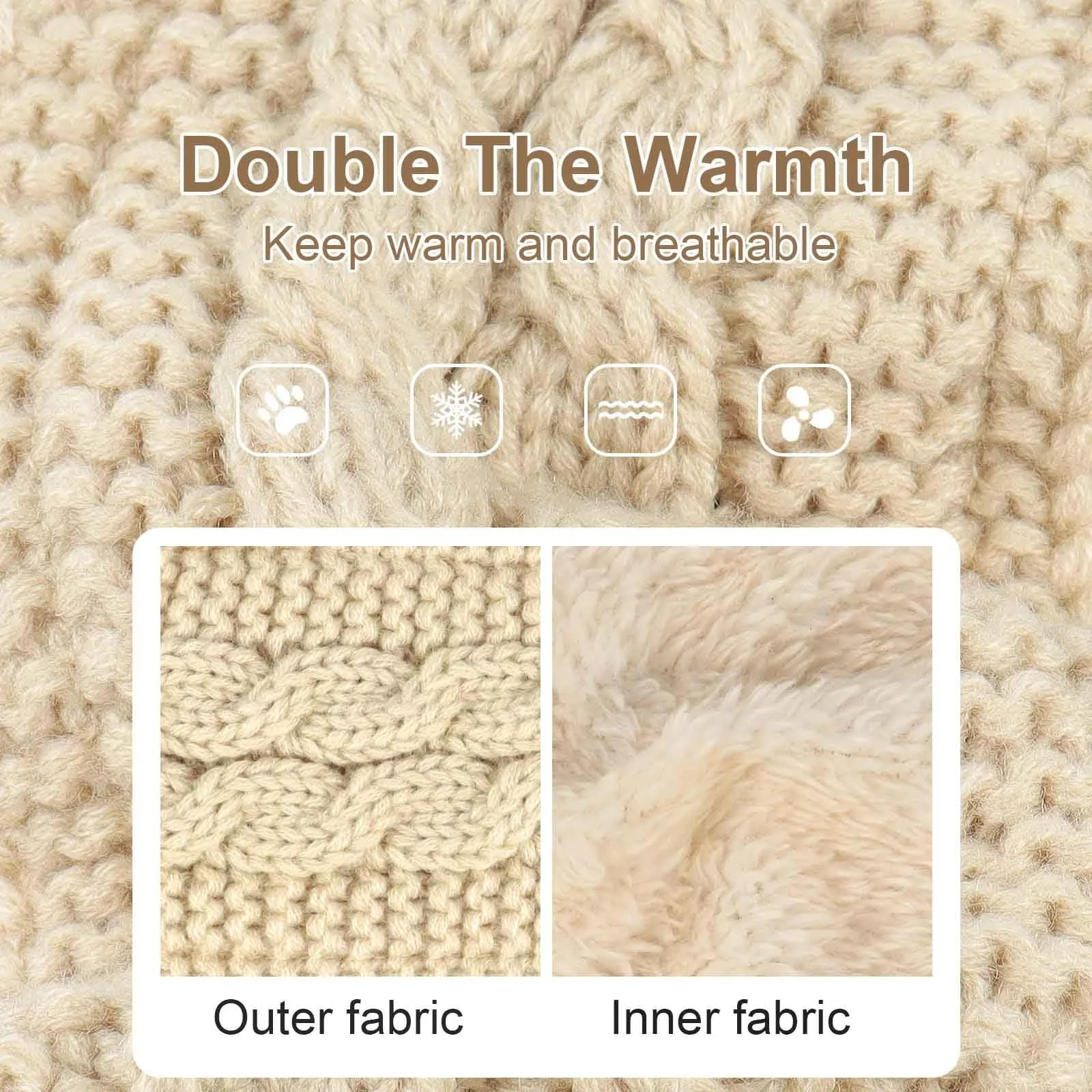 В'язана Пов'язка на Голову Зимова Жіноча, фото №5