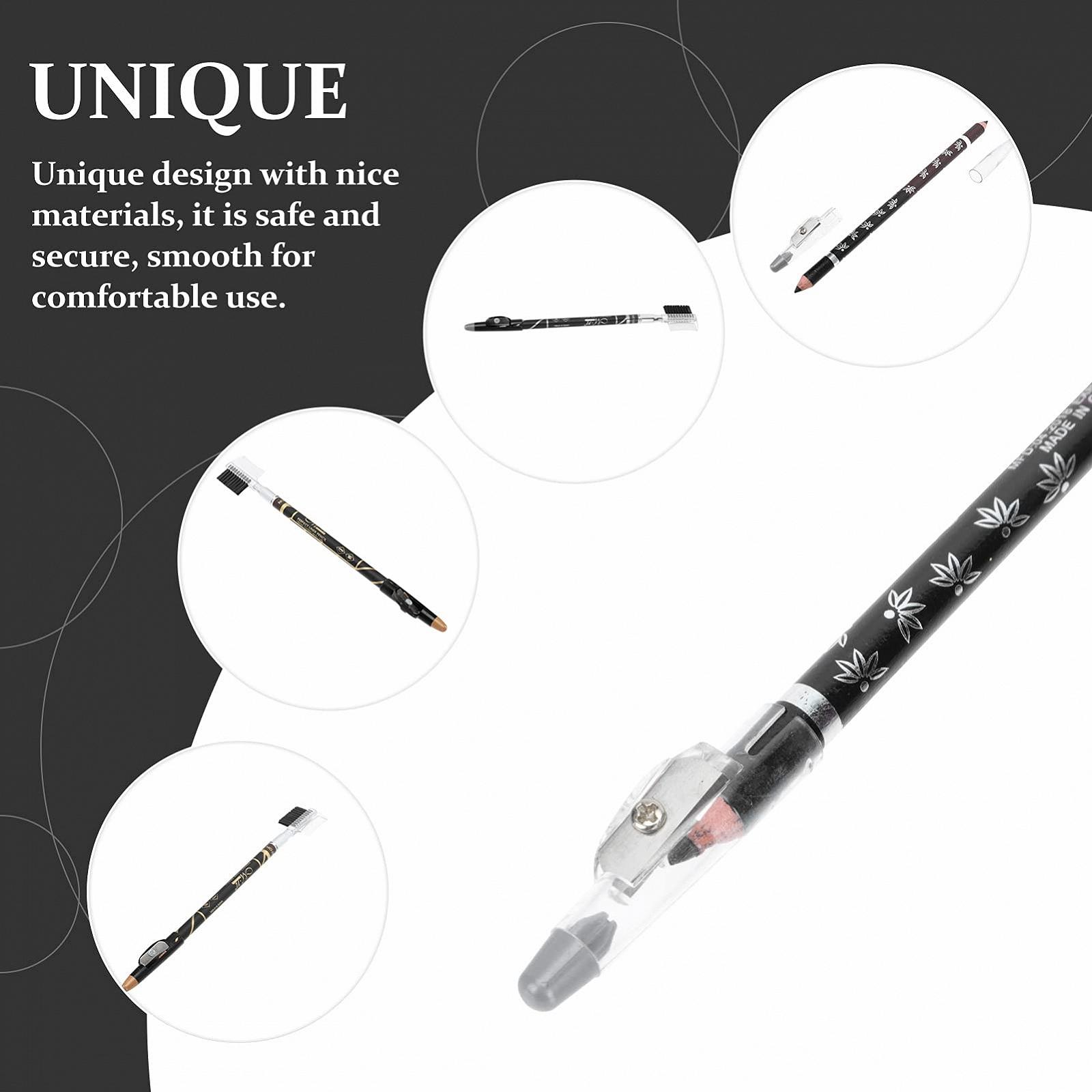 Олівець для брів Minkissy Дерев'яний Сірий Коричневий Водостійкий, фото №6 Олівець для брів Minkissy Дерев'яний Сірий Коричневий Водостійкий, фото №6