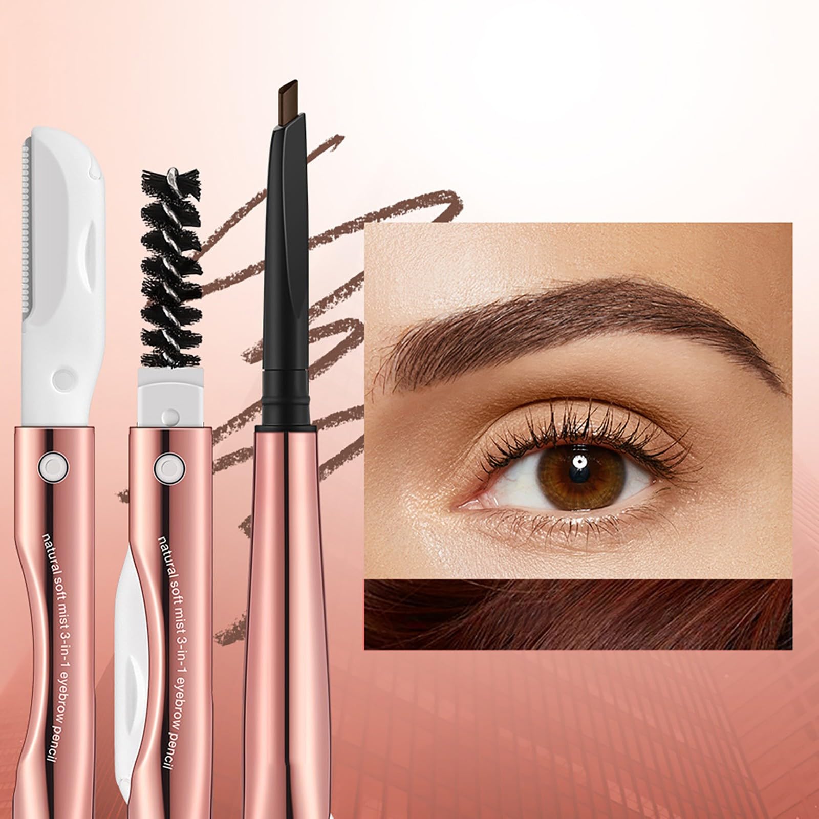 Карандаш для бровей Natural Triangular Eyebrow Pencil (BW2, One Size), фото №2 Карандаш для бровей Natural Triangular Eyebrow Pencil (BW2, One Size), фото №2