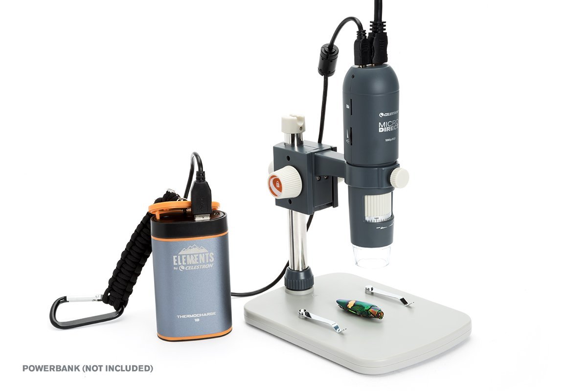 Микроскоп цифровой Celestron MicroDirect 1080P HDMI портативный - Зеленый, фото №7