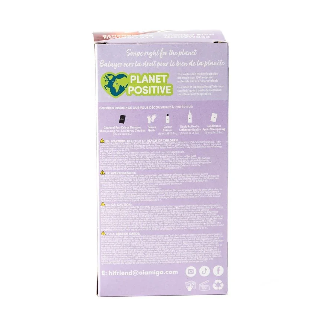 Стійка фарба для волосся Oiamiga Tangerine з натуральними інгредієнтами 120 мл, фото №3 Стійка фарба для волосся Oiamiga Tangerine з натуральними інгредієнтами 120 мл, фото №3