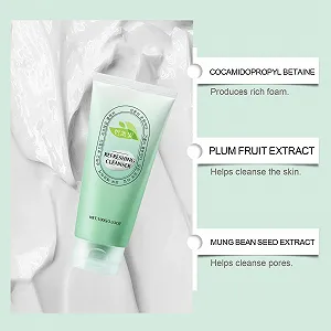 Очищающее средство для лица против прыщей, формула глубокой очистки против акне и черных точек, сужает поры, уменьшает жирный блеск, успокаивает чувствительную кожу, для чистой и сияющей кожи synthetic.ua - Фото 1