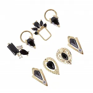 Украшения для ногтей Housoutil, 8 шт., черные, для DIY, случайный стиль - Фото 1