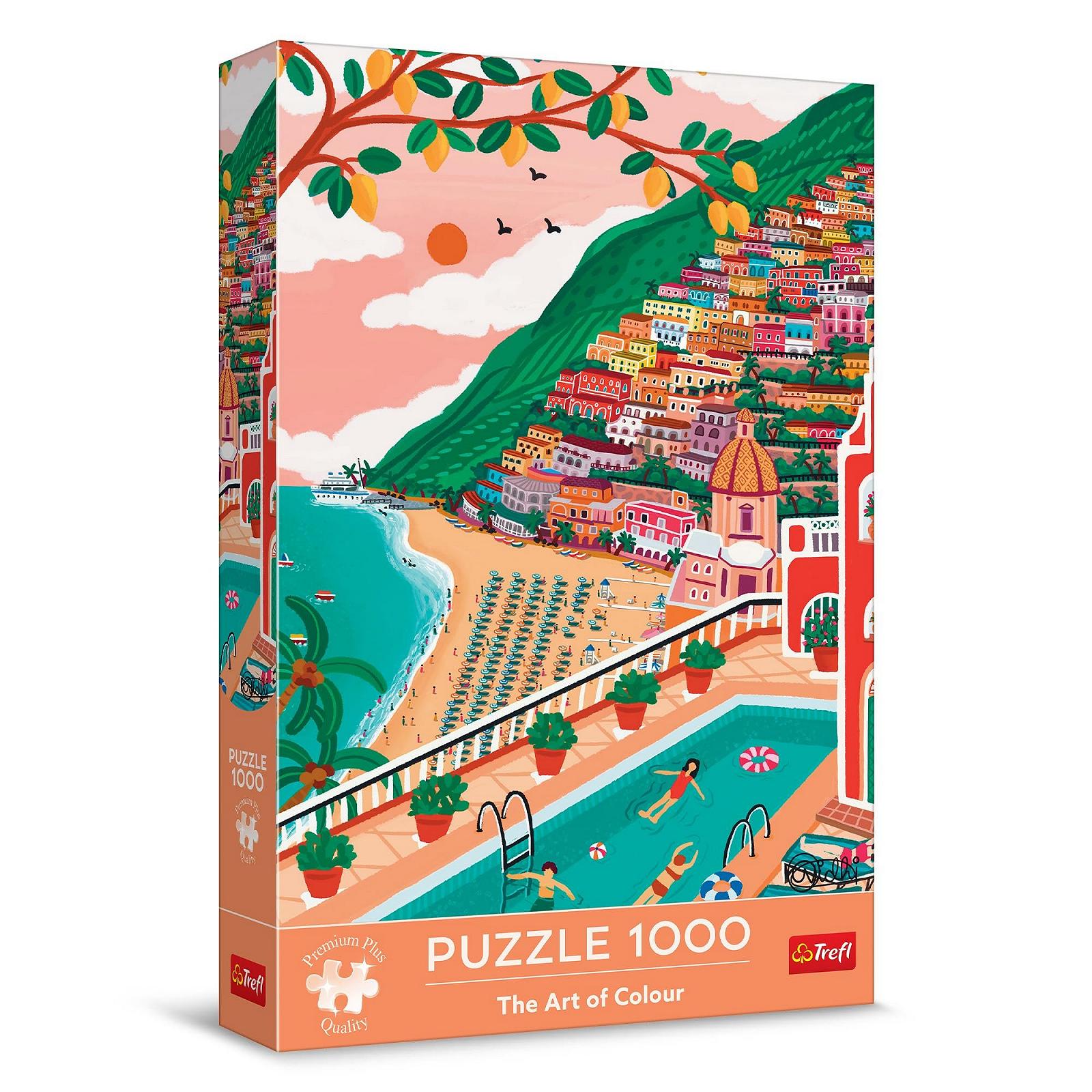 Пазли Trefl Premium Plus Quality The Art of Colour Positano, Italy 1000 елементів, фото №1
