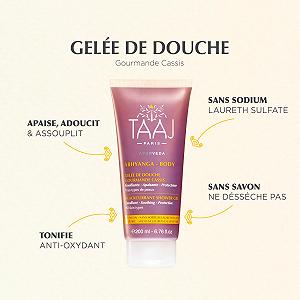 Гель для душу TAAJ Abhyanga Чорна смородина Антиоксидантний Веганський Набір 3 х 200 мл synthetic.ua - Фото 1