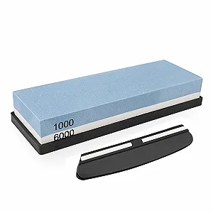 Набір точильних каменів 1000/6000 з направляючою для ножа та нековзкою силіконовою основою - Фото 1