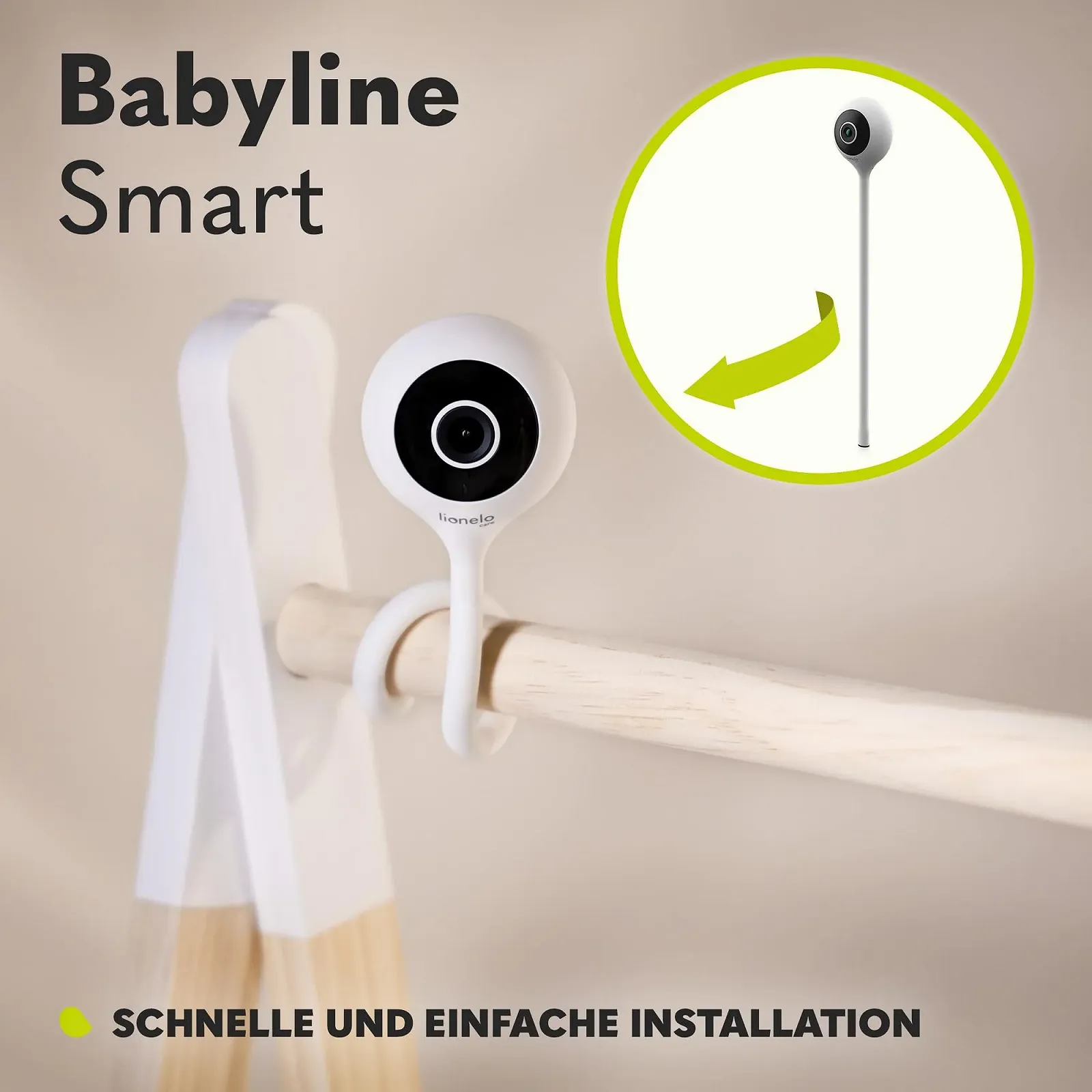 Видеоняня Lionelo Care Babyline Smart Wi-Fi Mobile App, фото №6 Видеоняня Lionelo Care Babyline Smart Wi-Fi Mobile App, фото №6