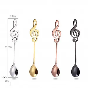 Ложка Музыка из нержавеющей стали, 155 см, Набор из 3 штук synthetic.ua - Фото 1