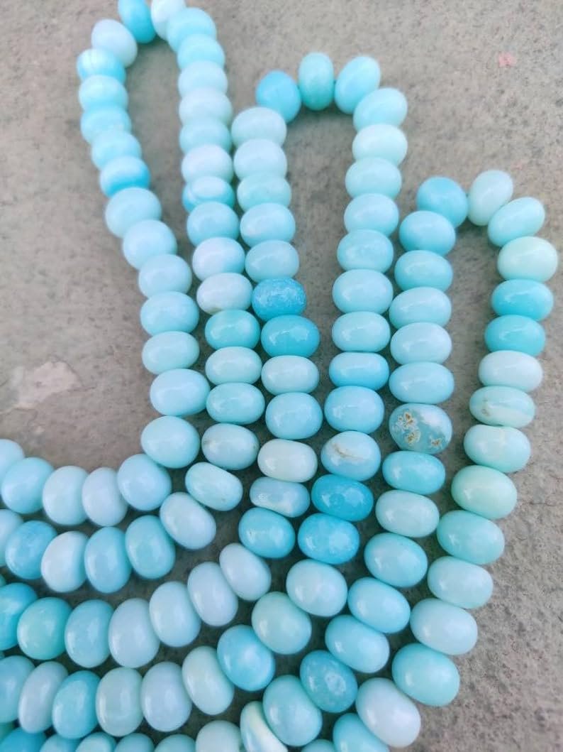 Бусины из натурального опала, рондель, гладкие, 8.5-9 мм, нить длиной 40 см, драгоценные камни для ожерелья, браслета, фото №4