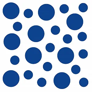 Наклейка на стену kleb-Drauf 24 Dots Glossy, Синий - Фото 1