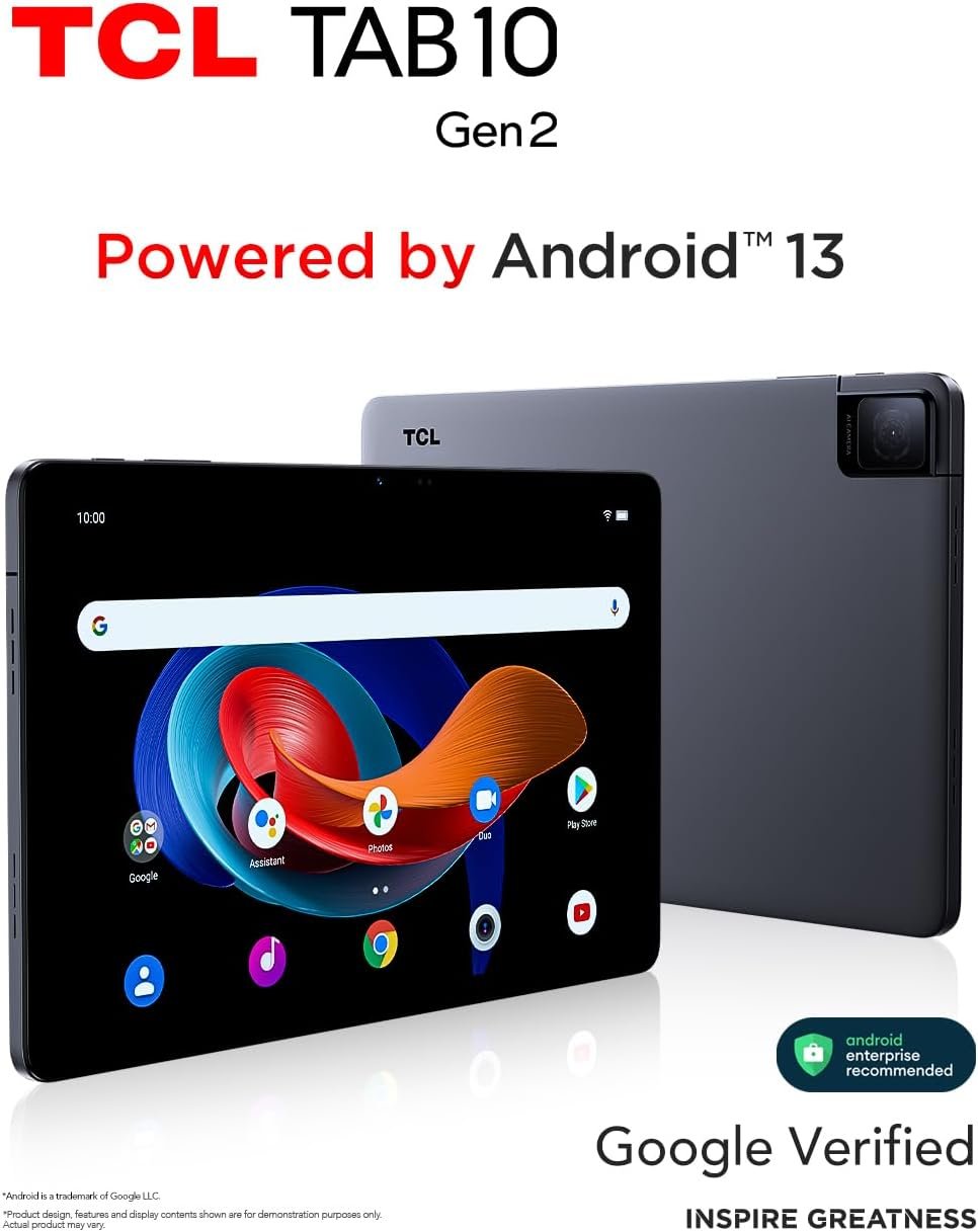 Планшет 10.4" TCL TAB 10 Gen2 4/64 Gb 8 ядер Android 13 10 6000 mAh Сірий, фото №8