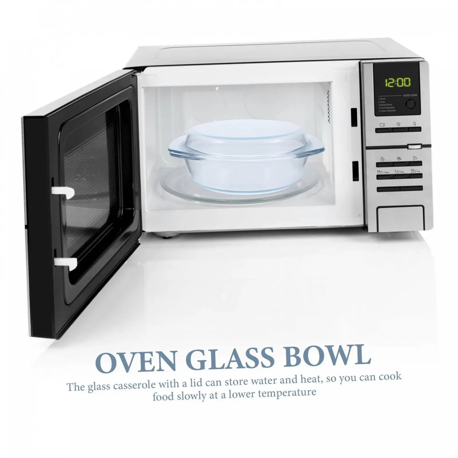 Стеклянная форма для запекания iplusmile Круглая Жаростойкая с крышкой, фото №4 Стеклянная форма для запекания iplusmile Круглая Жаростойкая с крышкой, фото №4