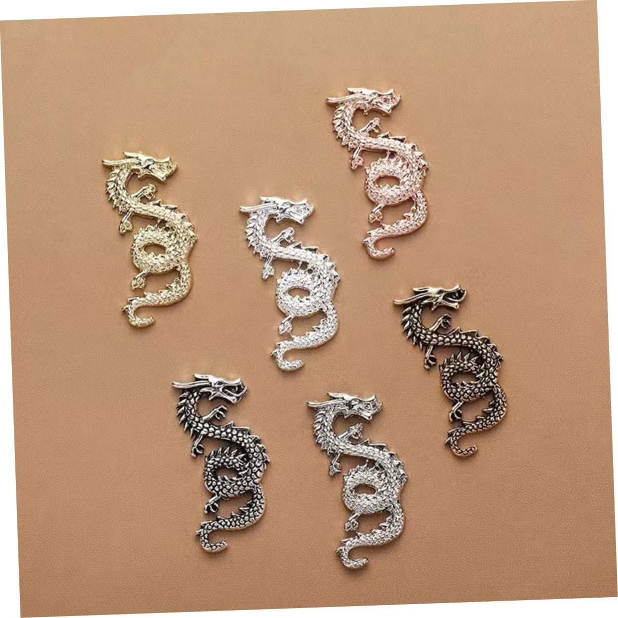 Прикраси для нігтів Healeved, Дракон, Метал, фото №8