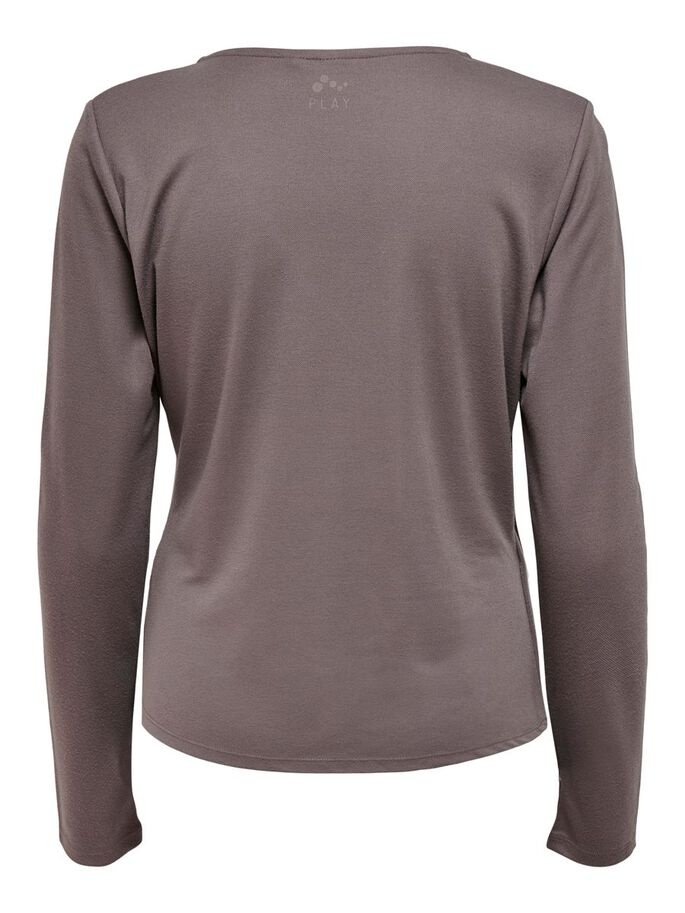Топ із запахом ONPNORI LS WRAP TOP 15236598-Sparrow Only Play Темно-коричневий XS, фото №2