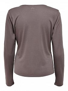 Топ із запахом ONPNORI LS WRAP TOP 15236598-Sparrow Only Play Темно-коричневий S synthetic.ua - Фото 1