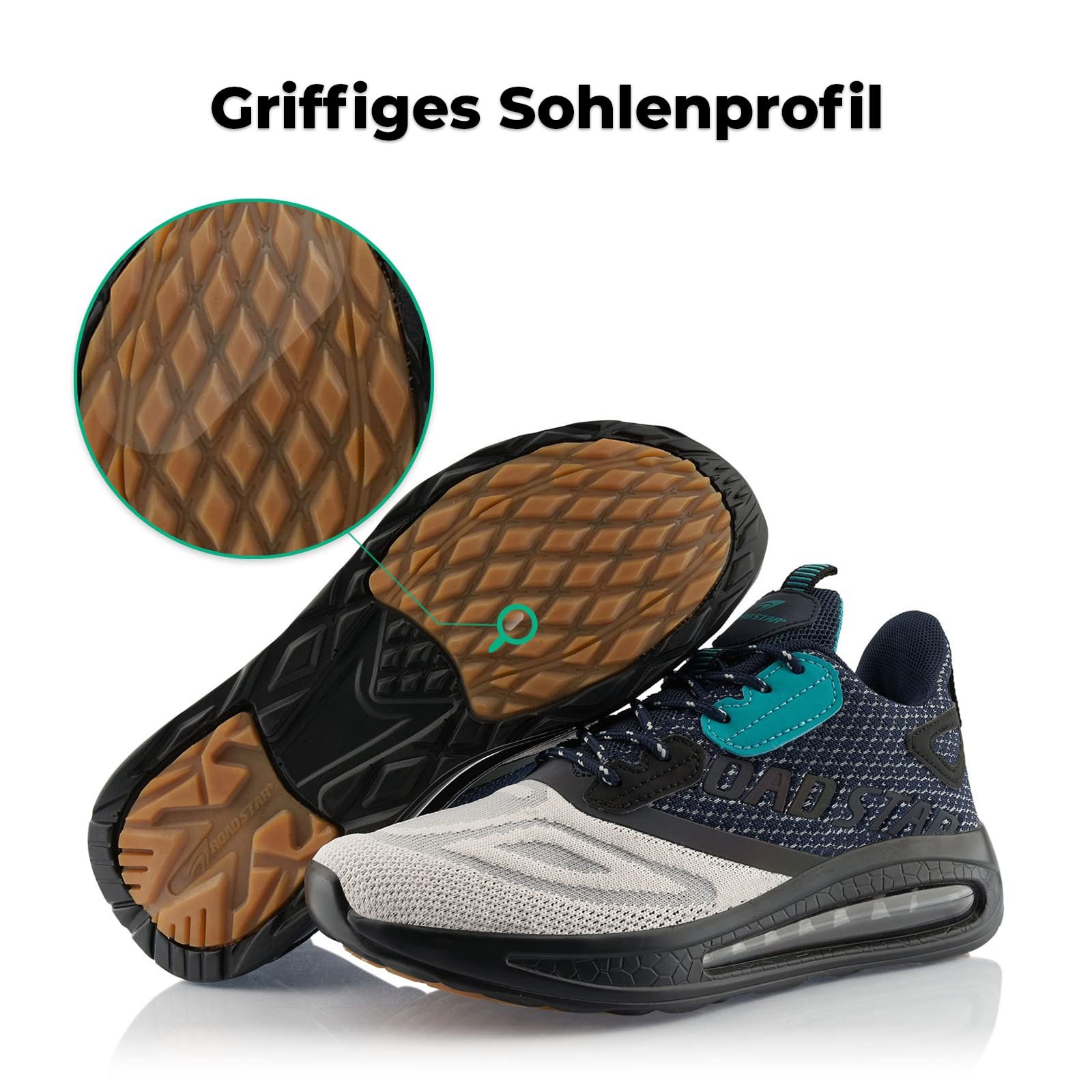 Кроссовки Fusskleidung® Унисекс Спортивная обувь с амортизацией Легкие беговые кроссовки, фото №4