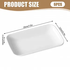 Набір форм для запікання 6 шт. Прямокутні 19.1 x 11.9 x 2 см для лазаньї synthetic.ua - Фото 1