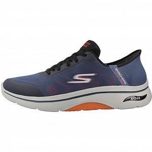 Кросівки Skechers Go Walk Arch Fit 2.0 Simplicity 2.5 Чорний/Синій synthetic.ua - Фото 1