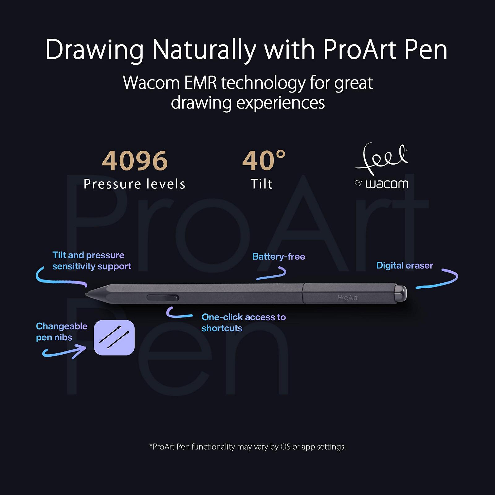 Дисплей ASUS ProArt PA169CDV 15.6 дюймов 4K UHD Wacom EMR ProArt Pen 100% sRGB Сенсорный 10-точечный Calman DisplayHDR 400 IPS, фото №3