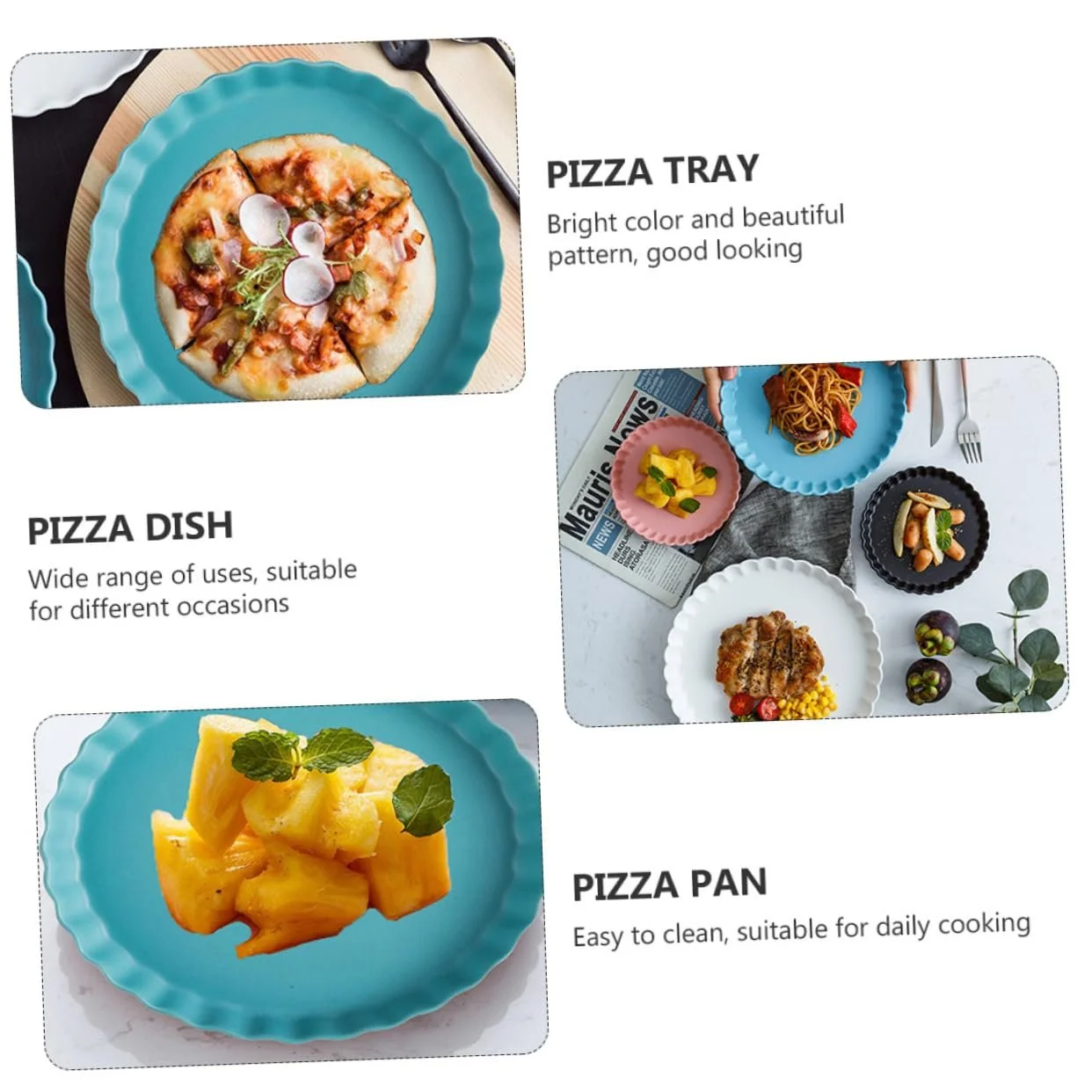 Форма для пиццы Mobestech керамическая круглая 1 шт, фото №6