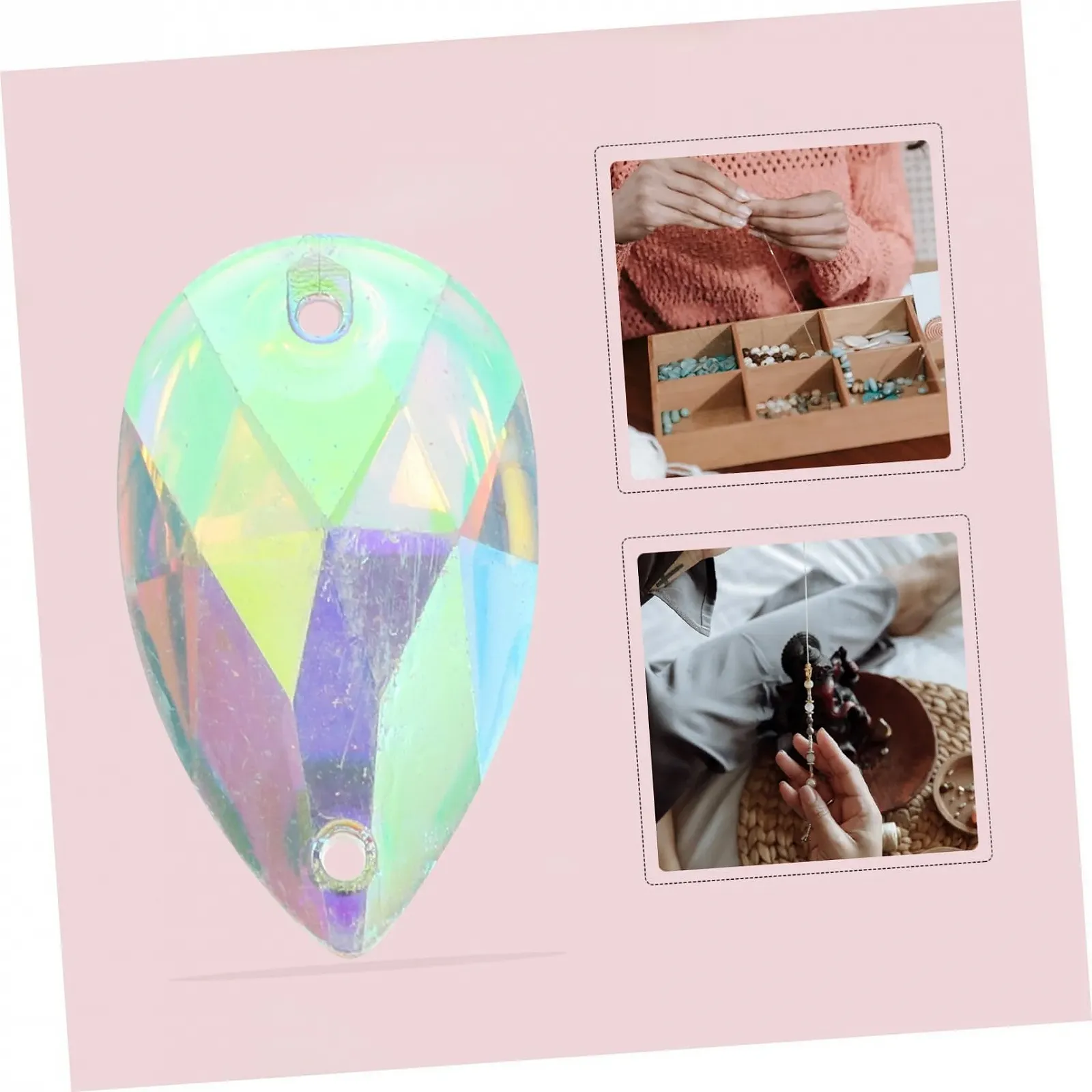 Краплі Ipetboom 100 шт. Аксесуари з дорогоцінним камінням, фото №4