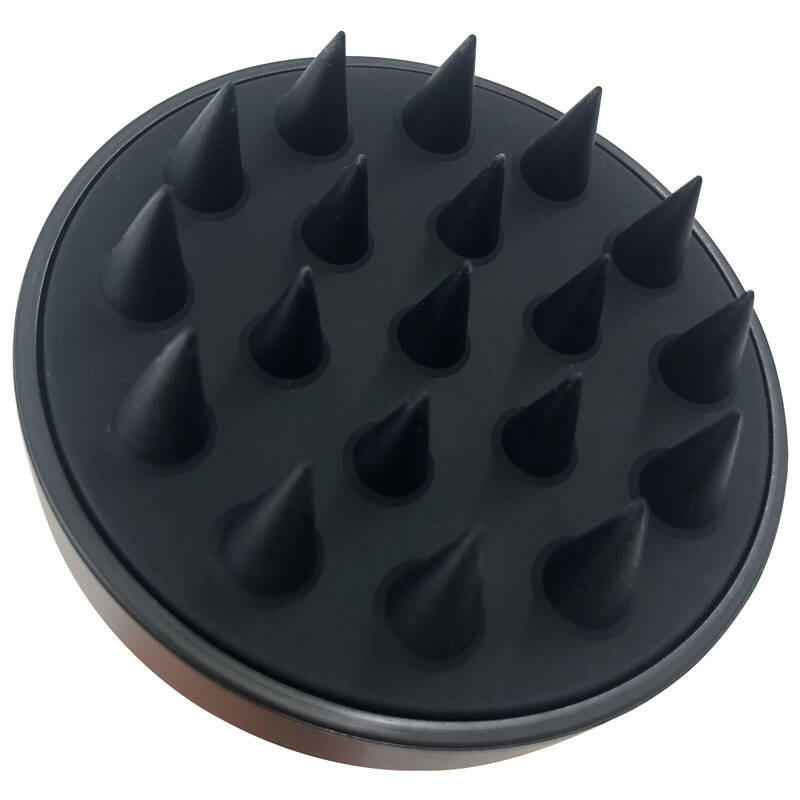 Силиконовая расческа массажер для мытья волос LVR 008 Black 16600, фото №4