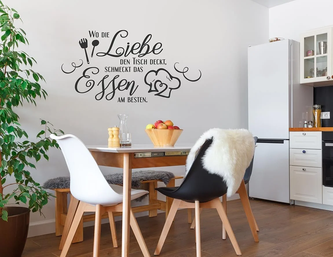 Наклейка на стіну tjapalo Kitchen Sayings A25 100x53 см Чорний, фото №6 Наклейка на стіну tjapalo Kitchen Sayings A25 100x53 см Чорний, фото №6