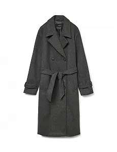 Тренч VERO MODA VMFortunevega Женский Длинный Зимнее Шерстяное - Фото 1