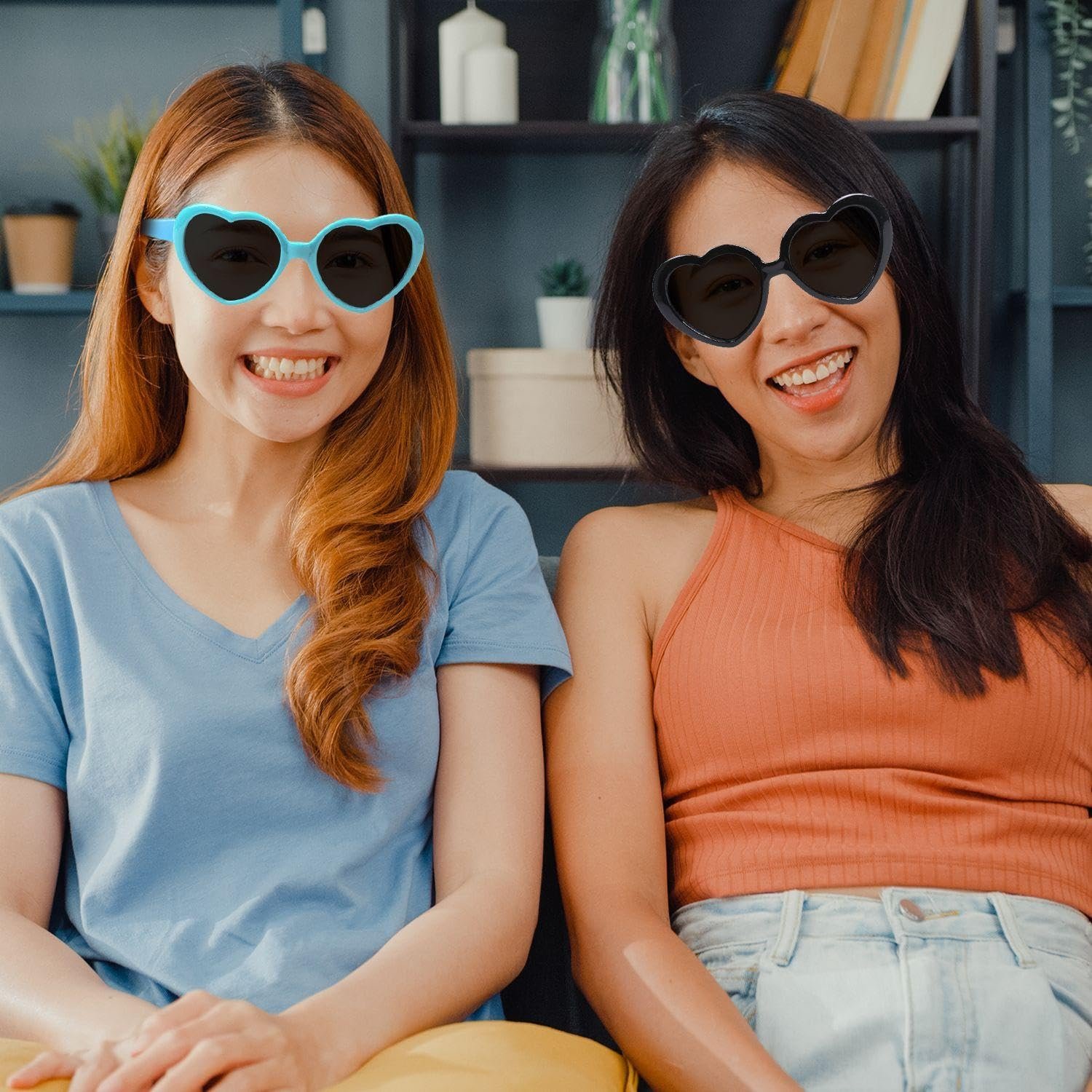 Сонцезахисні окуляри CHSZSH У формі серця Ретро Жіночі Для активного відпочинку Пляжні З червоним серцем Чорний, фото №6 Сонцезахисні окуляри CHSZSH У формі серця Ретро Жіночі Для активного відпочинку Пляжні З червоним серцем Чорний, фото №6