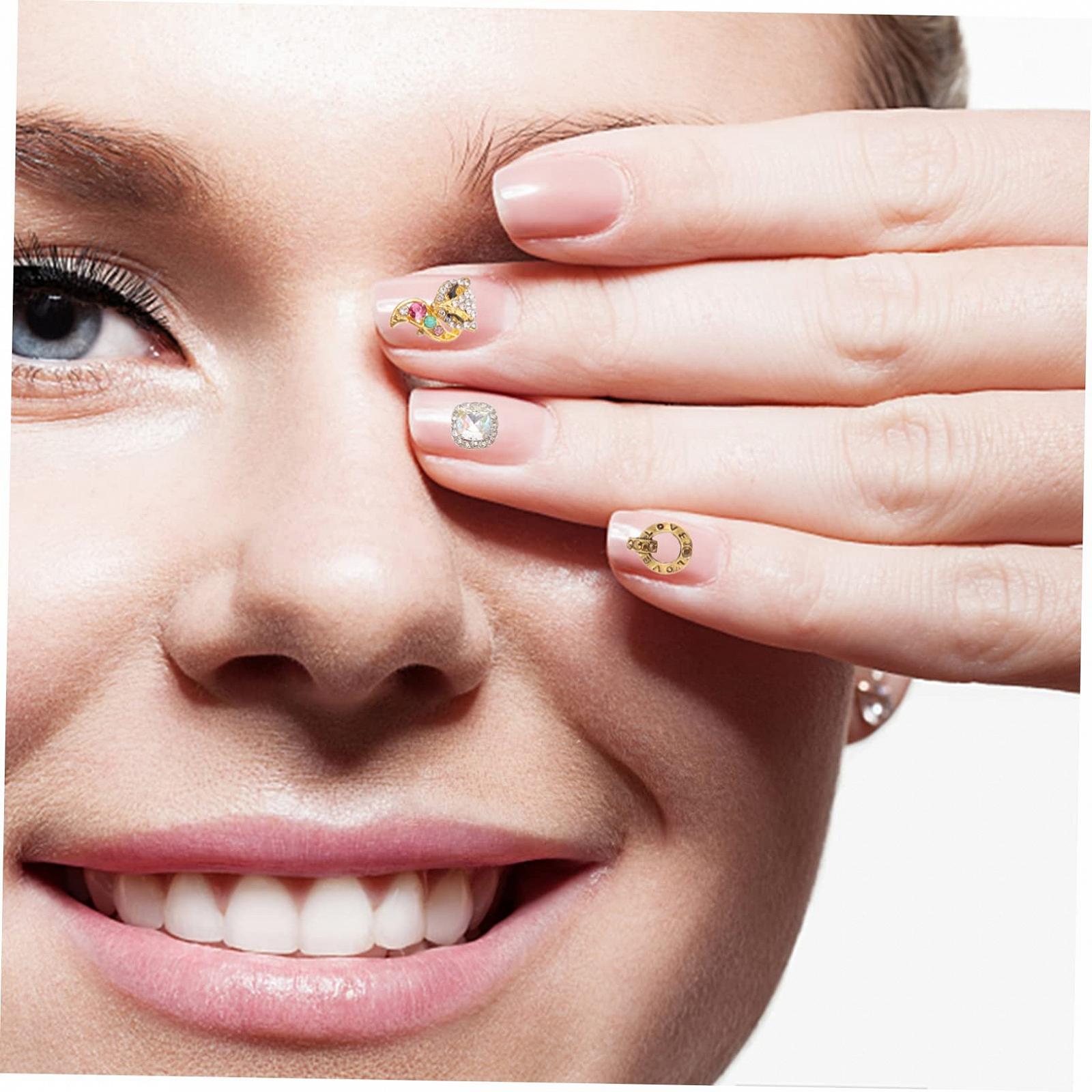 Украшения для ногтей из сплава, стразы для ногтей, подвески для ногтей, фото №8