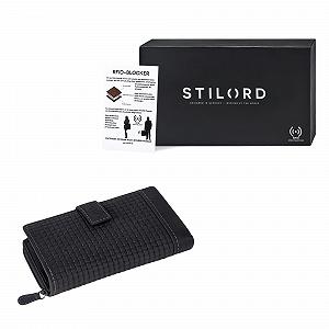 Кошелек STILORD 'Isabella' Кожаный Женский RFID защита Винтажный Плетеный кошелек для женщин Анти NFC Большой кошелек Натуральная кожа с подарочной коробкой, черный, кошелек для монет synthetic.ua - Фото 1
