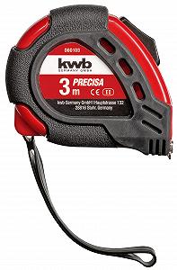 Рулетка сталева kwb PRECISA 3 м з петлею для руки, магнітним гачком та кріпленням на ремінь synthetic.ua - Фото 1