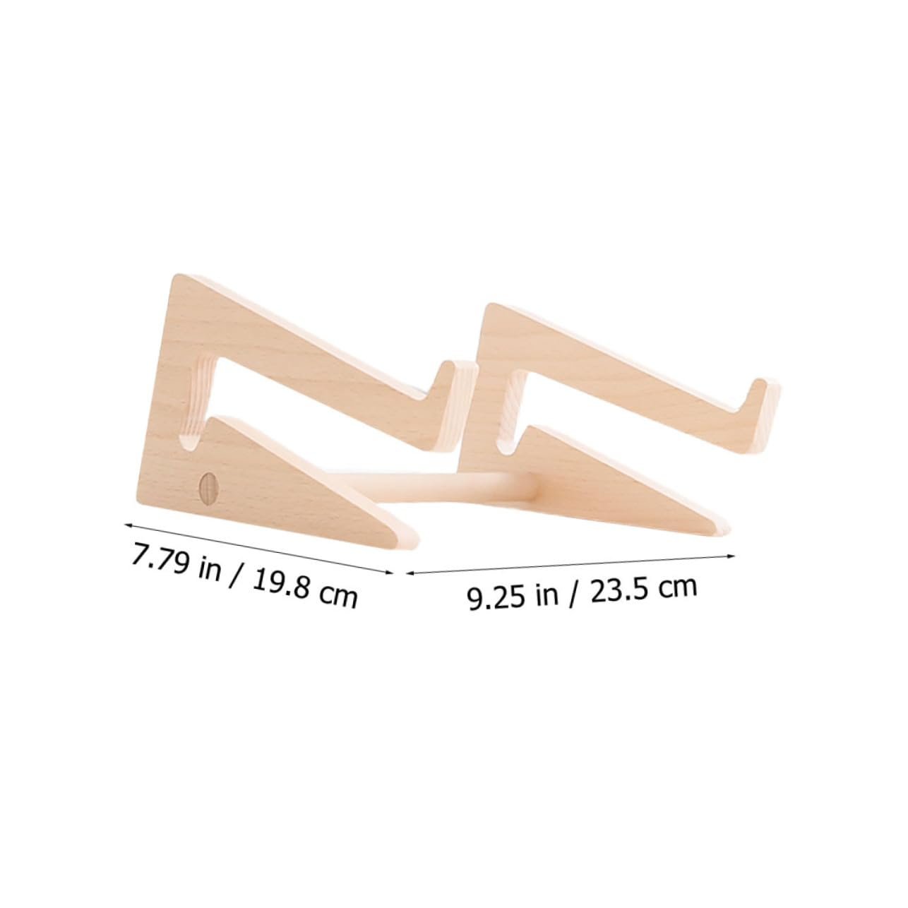 Подставка для ноутбука деревянная Tofficu Компактная и легкая Эргономичная подставка для ноутбуков и планшетов Улучшает угол обзора Стабильная Цвет дерева, фото №2