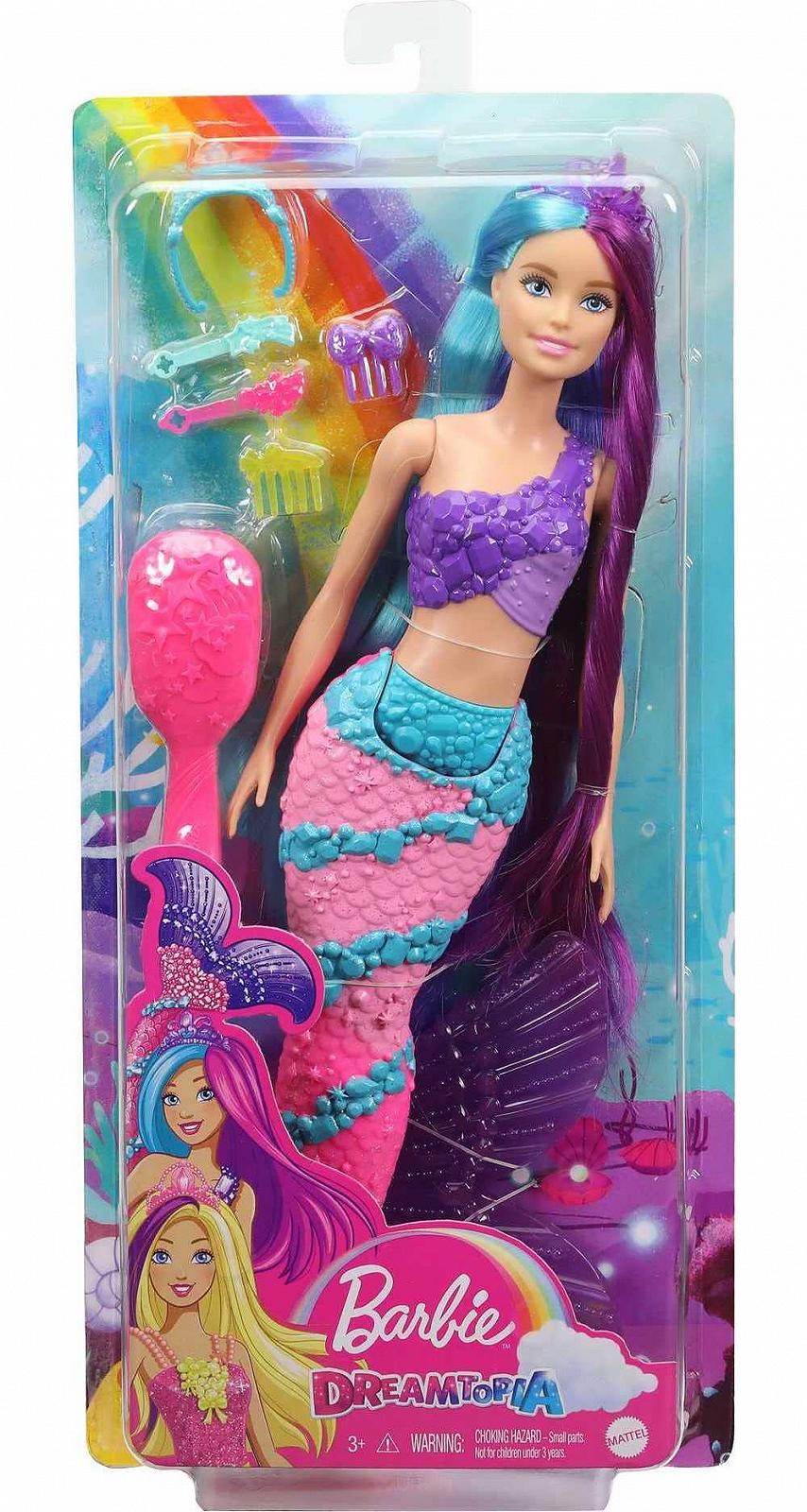 Кукла Barbie GTF39 Dreamtopia Русалка с очень длинными фантазийными волосами двух цветов, фото №6