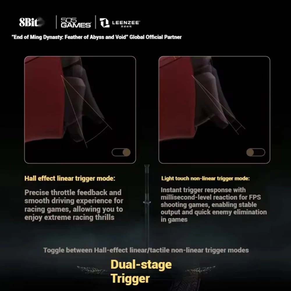 Геймпад 8Bitdo Ultimate 2 Wuchang Windows/Android TMR + Док-станция, фото №5